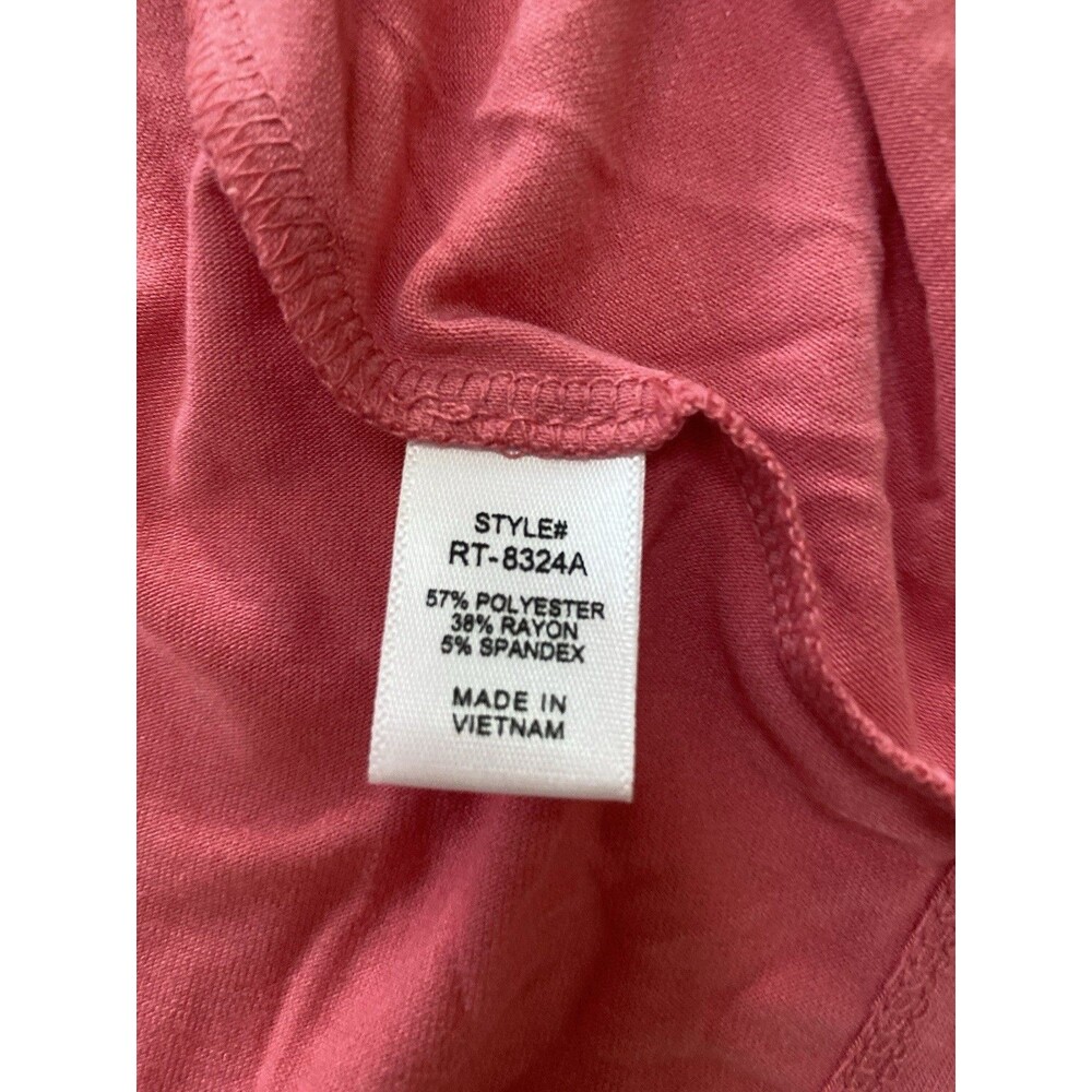 Zenana Coral Pink Asymmetrical Hem Flowy Tank Top Large NWOT - Picture 5 of 5